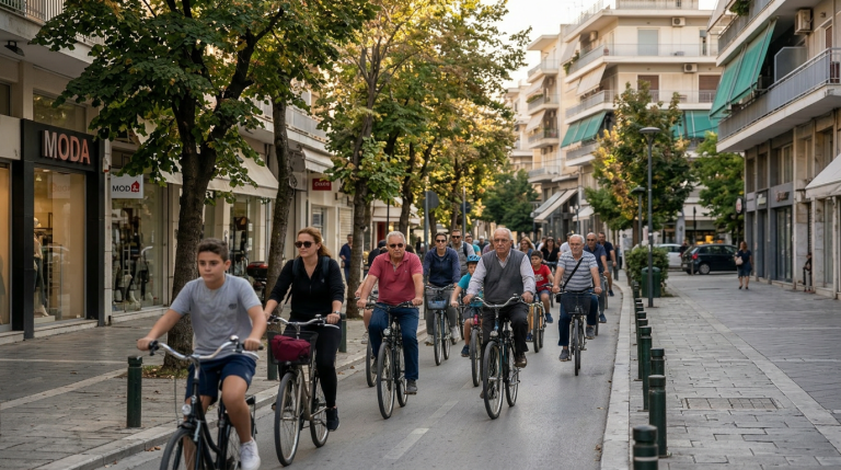 The Greek City With 30,000 Bikes, Almost as Many as Its Cars