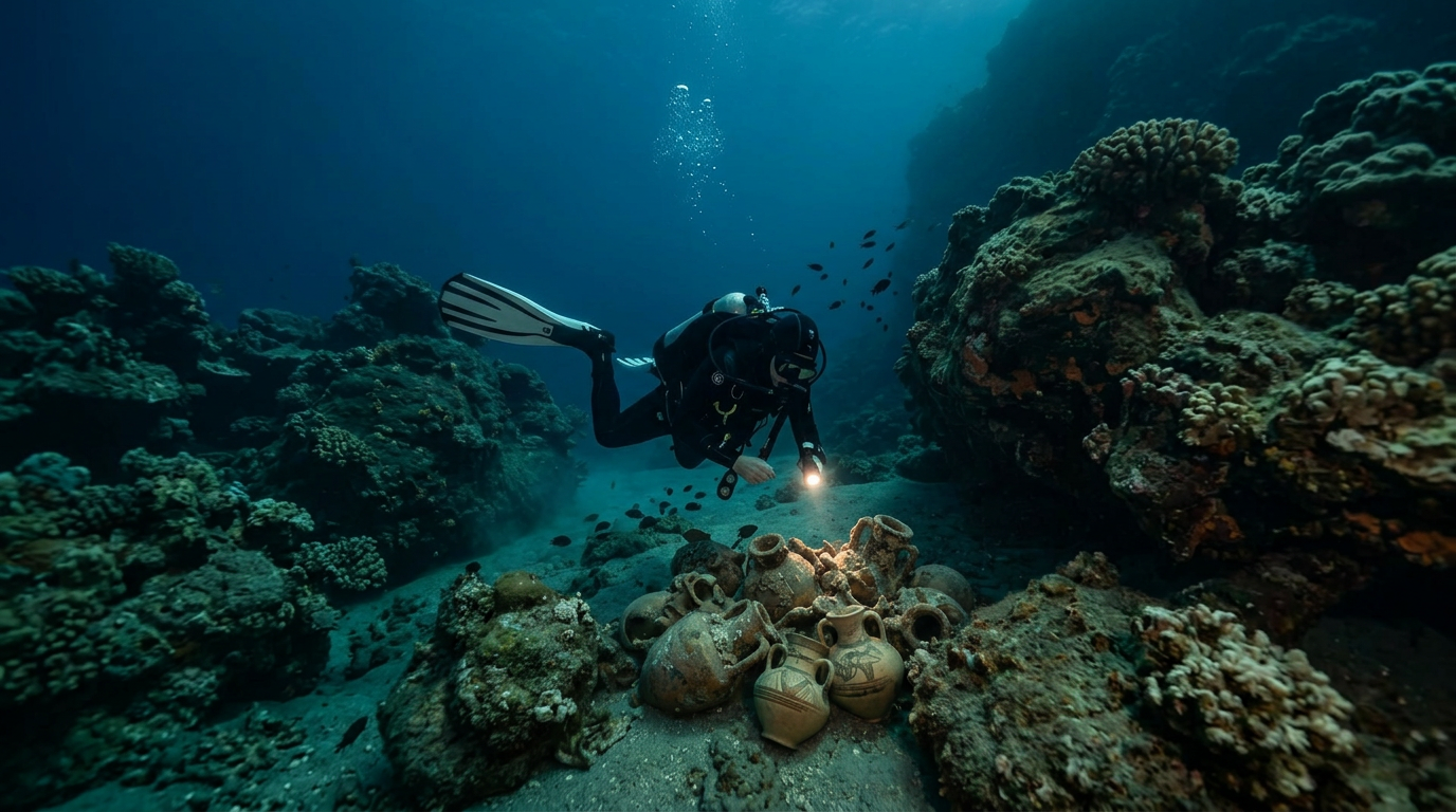 The Mycenaean Shipwreck Near Poros That Survived 3,000 Years on the Seabed