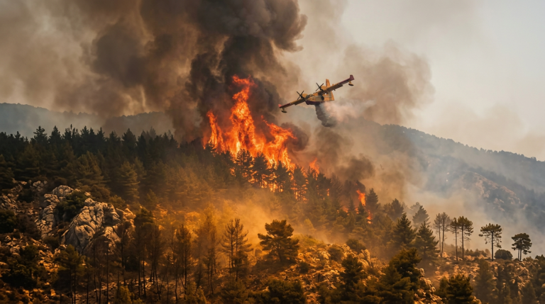 Greece Hit by 32 Wildfires in 24 Hours Under Category 4 Danger