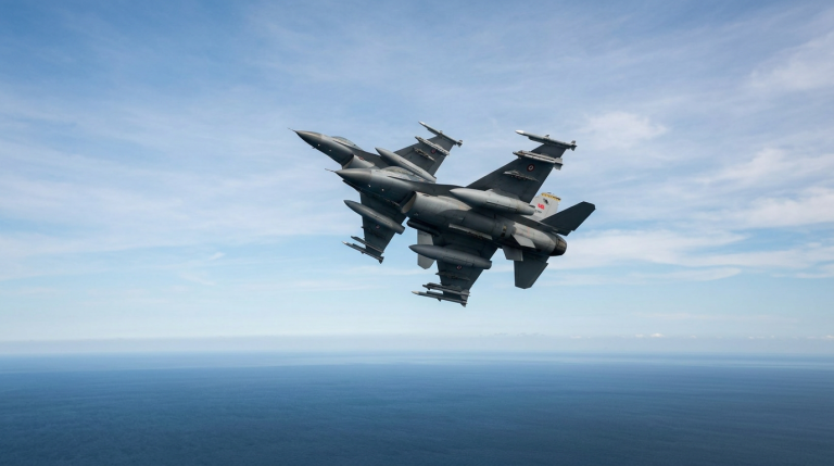 Turkey Sends Armed F-16s in Formation Over the Aegean