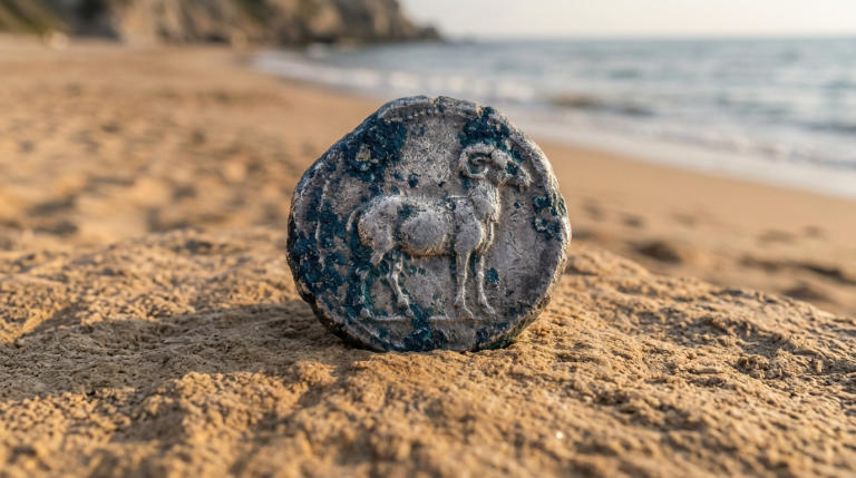 A 2,500-Year-Old Cypriot Coin Just Turned Up on an Israeli Beach