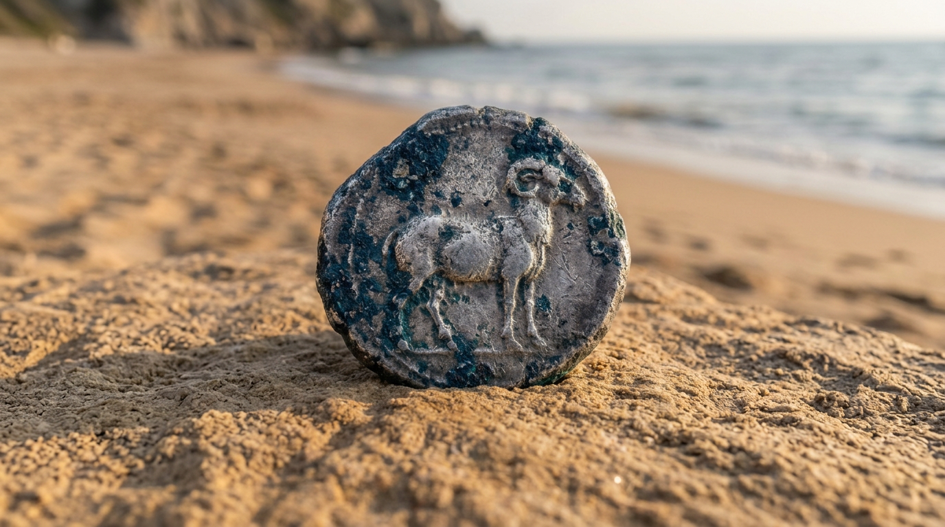 A 2,500-Year-Old Cypriot Coin Just Turned Up on an Israeli Beach