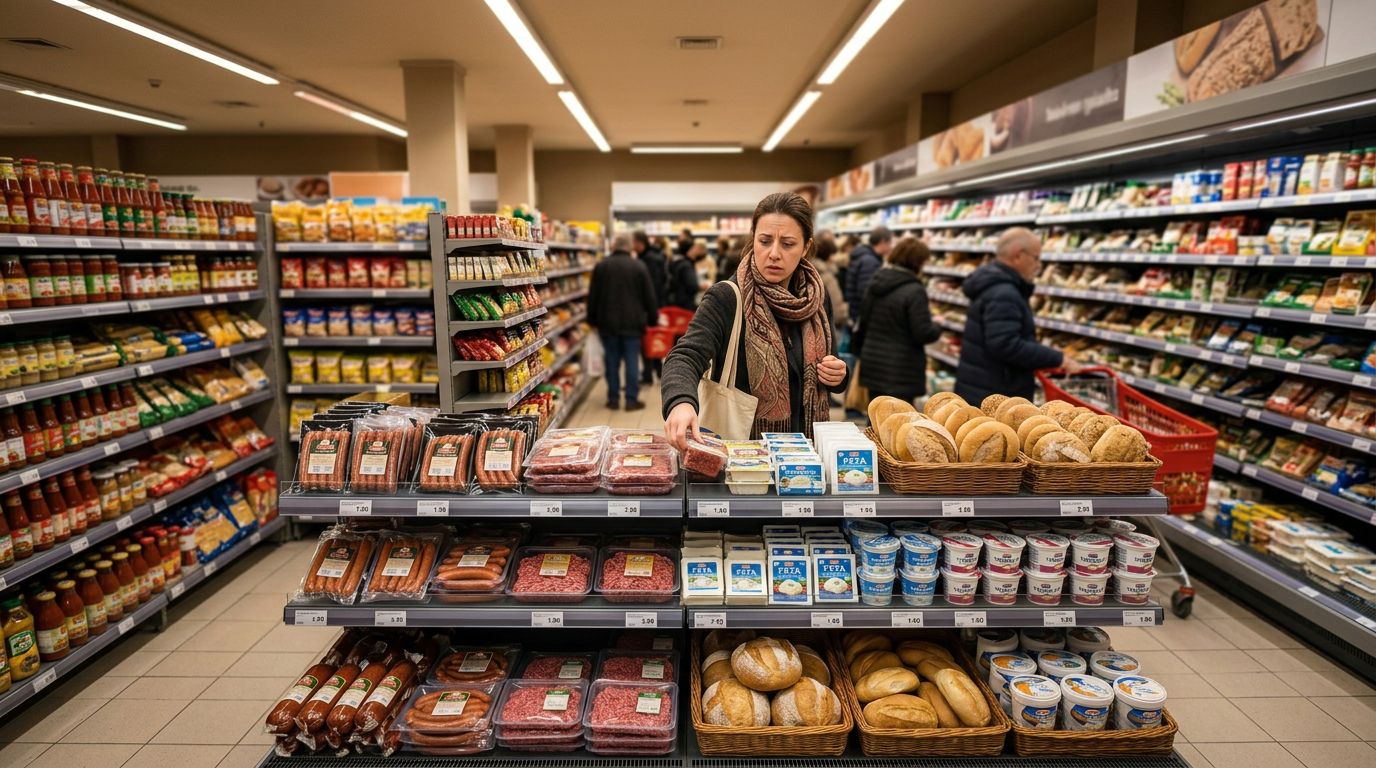 Greece's Inflation Hits 4.4% in June, Up From 2.8% a Year Ago