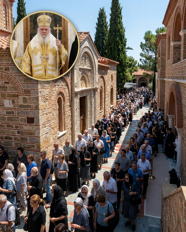Thousands Line Up Hours to Visit the Grave of St. Paisios