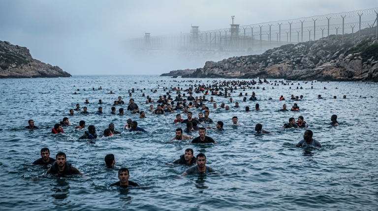 70,000 Migrants Storm Ceuta in 48 Hours. Europe Calls Emergency Summit