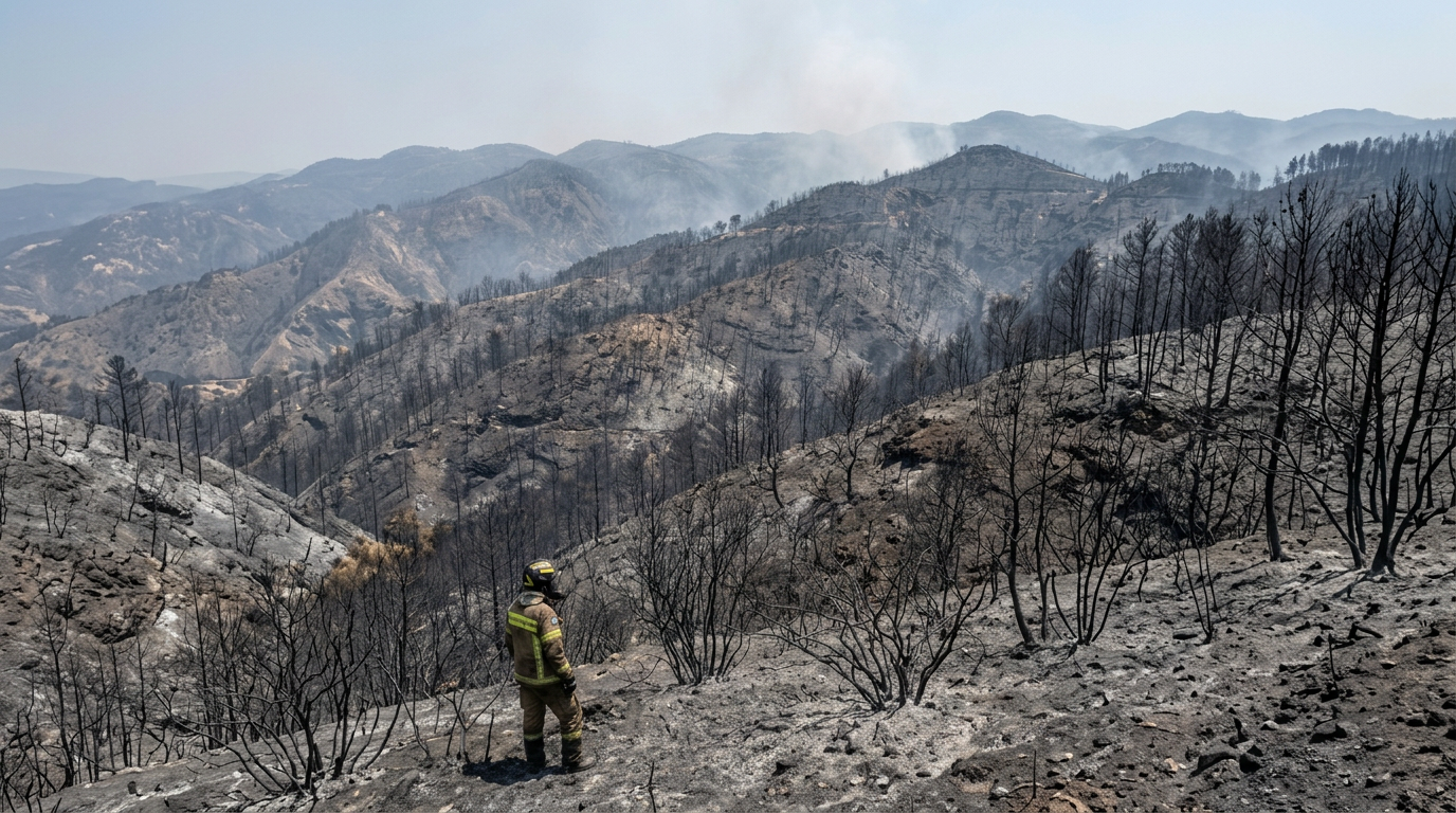 Rethymno Wildfire: 2 Firefighters Dead, 45,000 Acres Burned. A Utility Worker Charged
