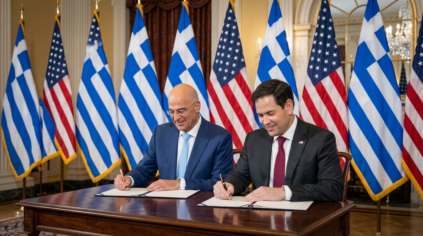 Greece and Florida Sign Military Pact With Rubio Present
