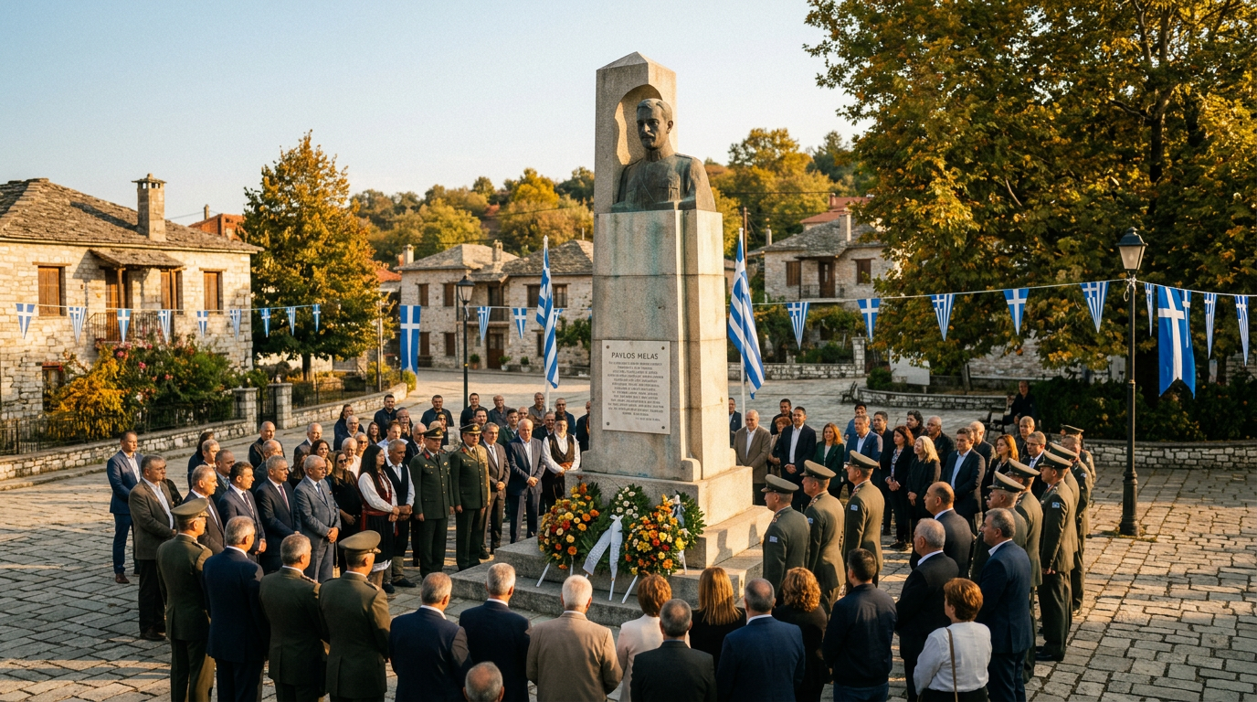 Greece Marks 122 Years Since Pavlos Melas Fell in Macedonia