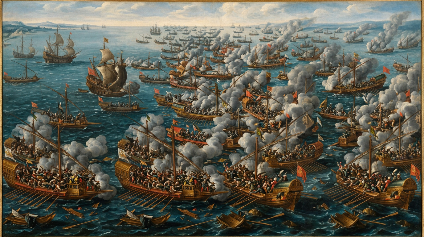 How the Ottoman Fleet Was Broken Off the Greek Coast in 1571