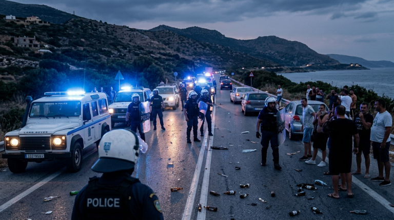 Nine Arrested After Roma Brawl Traps Drivers on Rhodes Road