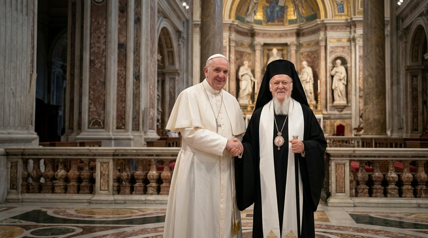Pope Leo XIV Welcomes Patriarch Bartholomew Days After Cancer Surgery