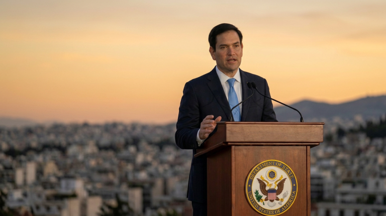 Rubio Delivers 2028 Campaign Speech at the Pnyx