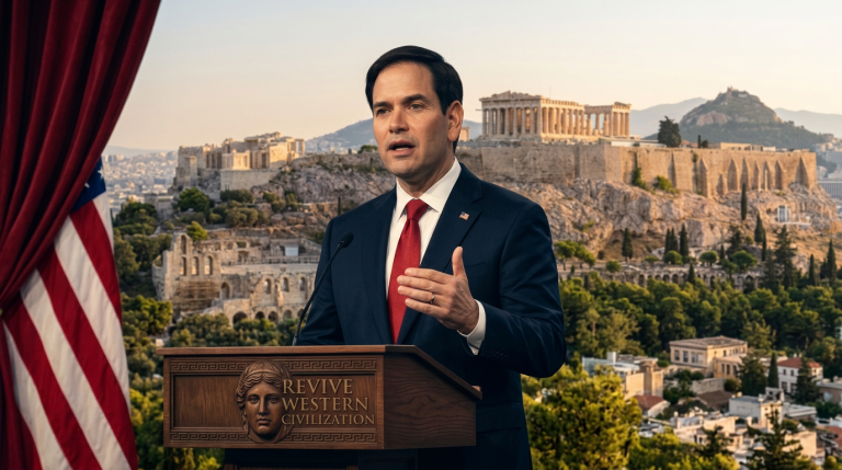 Rubio Speaks From the Pnyx, Where Pericles and Kolokotronis Once Stood
